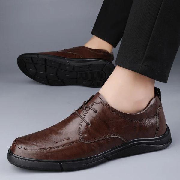 Mauino matrimonio in pelle casual eleganti di qualità aziendale Lace aldaggio di Oxfords Morfcase maschili da uomo Scarpe primavera 664