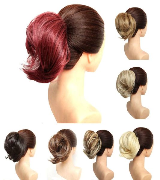 Doğal Saç Chignon 30g Sentetik Donut Saç Çörek Popa Popüler Yüksek Yan Topavye Orta Uzunluk Saçlar İçin En Müzik Updos 3040938