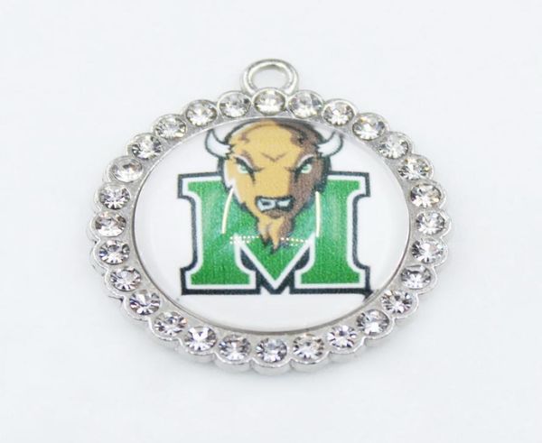 US College Team Thundering Herd Dangle Charms Sport DIY Armband Halskette Anhänger Schmuck Hängende Charms4797191