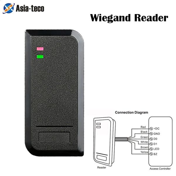 S2R IP66 водонепроницаемый 125 кГц 1356 МГц дверной считыватель RFID-карт Wiegand 2634 выходной доступ WG подчиненное устройство для контроллера 240123