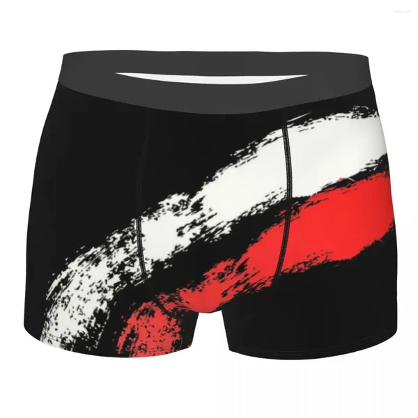 Unterhosen Polen Polnische Flagge Boxershorts für Männer 3D-gedruckte männliche Polska-Unterwäsche Höschen Slips Breathbale