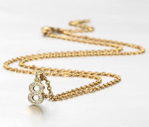 CN36 Dainty Tiny Cute Numero 0 1 2 3 4 5 6 7 8 9 CZ Ciondolo Compleanno Collana portafortuna Collana Rolo Regolabile8535134