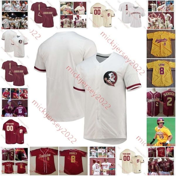 Jaime Ferrer James Tibbs Florida State Baseball Jersey Colton Vincent Cam Smith Conner Whittaker Jackson Baumeister Doug Kirkland Wyatt Crowell Jerseys