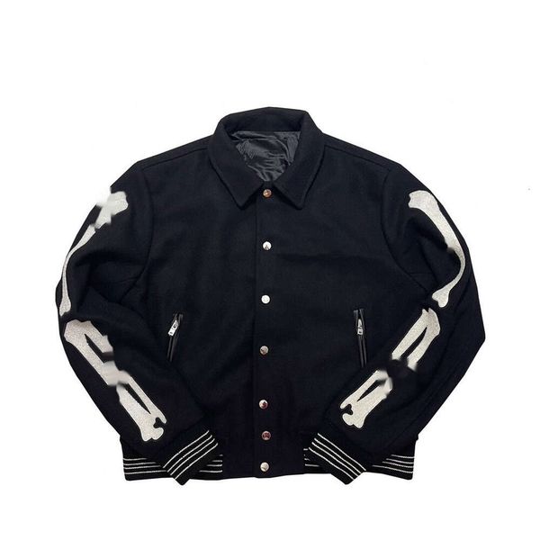 Vendita calda Moda giacca da uomo Classic Man Luxury Jackes lettere in osso Cappotti con cuciture ricamate Baseball Stylsh Streetwear Capispalla