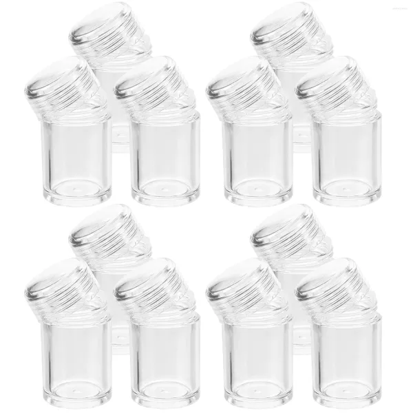 Bottiglie di stoccaggio Flacone in polvere sfuso da 12 pezzi da 5 ml con contenitori per l'erogazione del trucco in rete Ombretto Accessori da viaggio in plastica