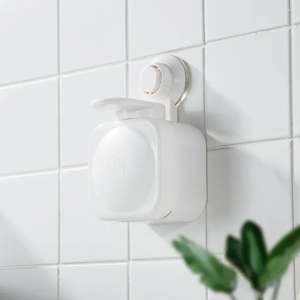 Dispenser di sapone liquido manuale da parete per bagno, doccia, shampoo, condizionatore, ventosa