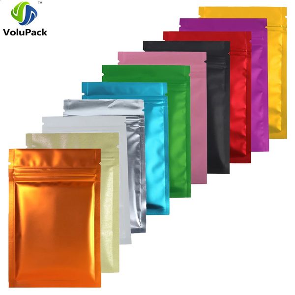 Ecofriendly auto selo sacos fosco claro zip lock bolsa de vedação térmica folha de alumínio mylar bolsas reutilizáveis saco de armazenamento de alimentos 240119