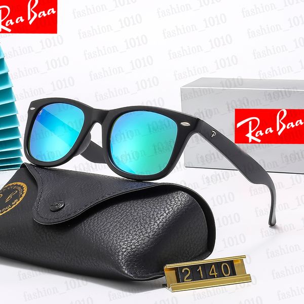 Luxo ray 2140 óculos de sol designer rb óculos de sol lentes de vidro masculino clássico marca feminina folha quadro óculos de sol