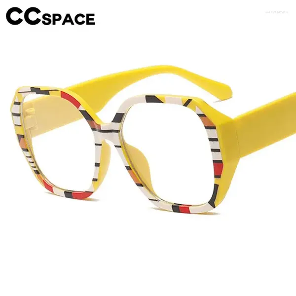 Солнцезащитные очки PB57371 Разноцветные полосатые похромные антисиние очки для чтения Многоугольные большие размеры Оптические пресбиопические диоптрические 50–300