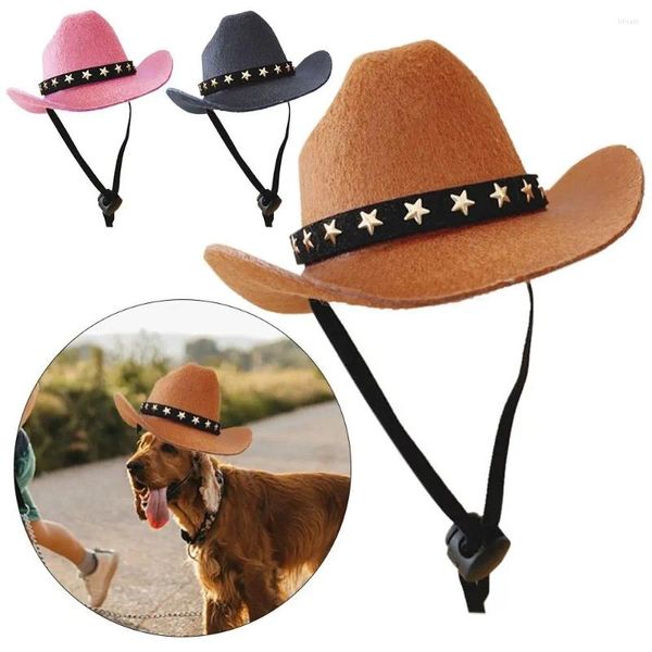 Собачья одежда уход за аксессуарами вечеринка косплей костюм Top Hat Cowboy Headwear Pet Dogs Caps