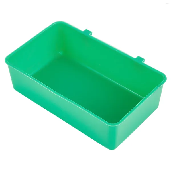 Altre forniture per uccelli 1 pz vasca da bagno con acqua ciotola per animali domestici pappagalli parrocchetto gabbia per uccelli appesa 12x7.5x3.5 cm pappagallo di plastica