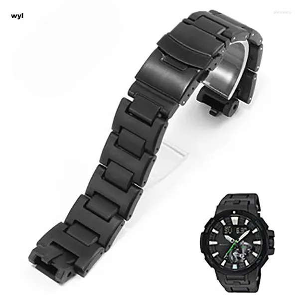 Assista Bandas Pulseira para Casio Protrek PRW 6000 Plástico Aço Composto Cinta PRW-3000 PWR-3100 PRW-6000 PRW-6100Y Banda