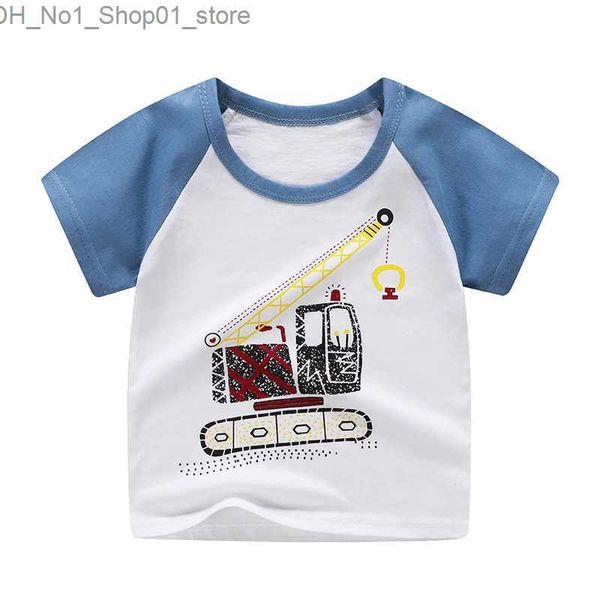 T-shirt Vendita calda Ragazze T-shirt per bambini 2019 Moda di alta qualità T-shirt per bambini Bella casual O-Collo Manica corta 100% cotone T-shirt per bambini Q240218