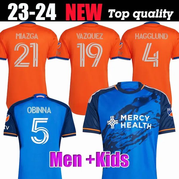 23 24 FC Cincinnati maglie da calcio BRENNER VAZQUEZ MIAZGA MOSQUERA BARREAL ACOSTA BADJI casa lontano 2023 2024 calcio uomo bambini maglia Z 2.18