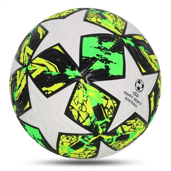 Palloni da calcio di alta qualità Taglia ufficiale 5 Materiale PU Senza soluzione di continuità Goal Team Partita all'aperto Gioco Allenamento di calcio Ballon De Foot 240127