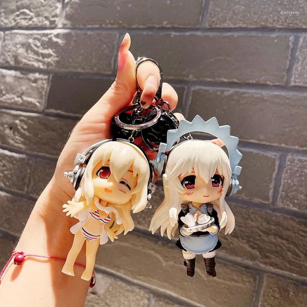 Schlüsselanhänger 3D Anime Figur Schlüsselanhänger Spiel SUPERSONICO Charakter Weichgummi Charms Schlüsselanhänger Schmuck Niedliche Tasche Schlüsselhalter Zubehör Geschenk