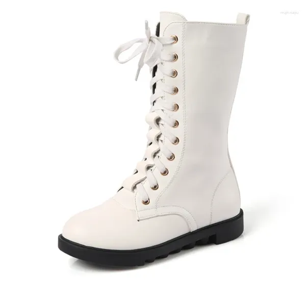 Botas marca crianças inverno cashmere quente couro genuíno crianças sapatos moda meninas neve algodão ks165