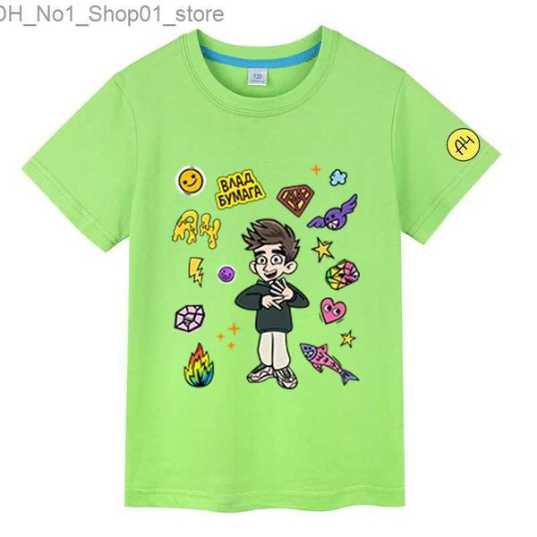 T-Shirts Cartoon Merch A4 T-Shirt Baumwolle 100 % A4-Druck Junge Mädchen T-Shirt Kinderkleidung Tops Sommer Kurzarm T-Shirt Tops Q240218