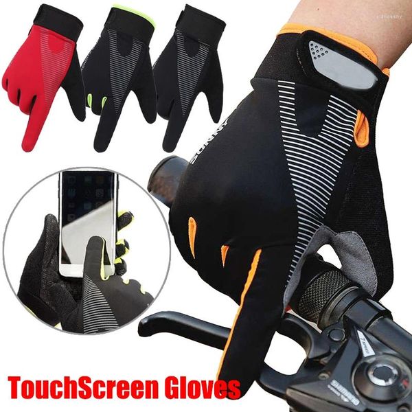 Guanti da ciclismo TouchScreen Bike Uomo Donna Traspirante Antiscivolo Sport Guanto da escursionismo invernale caldo con dita intere