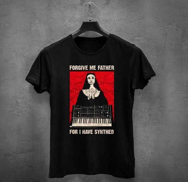 Men039s T-Shirts Verzeihen Sie mir, Vater, denn ich habe Synthesizer Vintage Analog Synthesizer Retro Synth Studio Gear T Shirt3909899