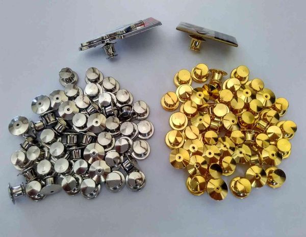 Goldsilver per il club di polizia militare Gioielli Hatbrass Backing Blocking Pin Keepers Backs Savers Thoughs Locks Nessun strumento richiesto Clutc3680994