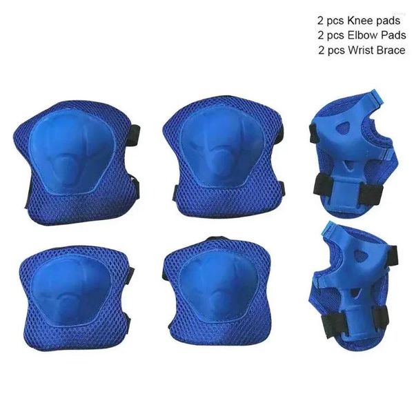 Наколенники, детская защитная велосипедная спортивная защита, защита для детей, защита для катания на коньках, локоть велосипеда, 6 шт./компл., скутер, скейтборд