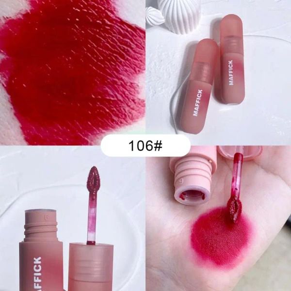 Lipgloss, glatt, matt, wasserdicht, langlebig, Mini-Rot, flüssige Tönung, tragbare Glasur, Lippen-Make-up, weibliche Kosmetik