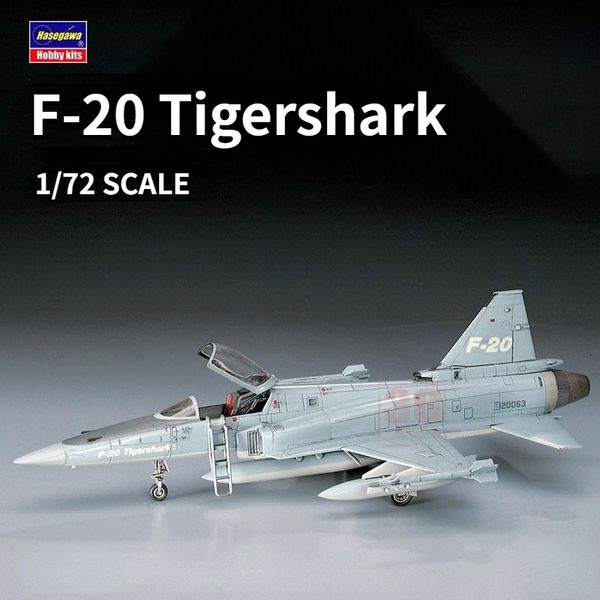 Hasegawa 00233 modelo de avião escala 1/72 F-20 Tigershark US Fighter modelo kits para meninos modelo hobby brinquedos DIY 240124