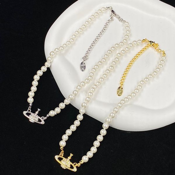 Moda pérola frisado colares para mulher colar designer de luxo colar presente corrente jóias fornecimento