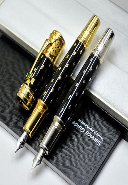 Edição limitada Elizabeth Black Writing Fountain pen Top material de escritório de negócios de alta qualidade com número de série e homem de luxo C7654101