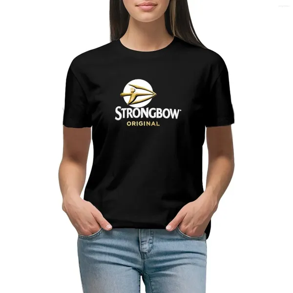 Damen Polos Strongbow Merchandise Logo T-Shirt T-Shirts Süße Kleidung Tops Kleid für Frauen Grafik