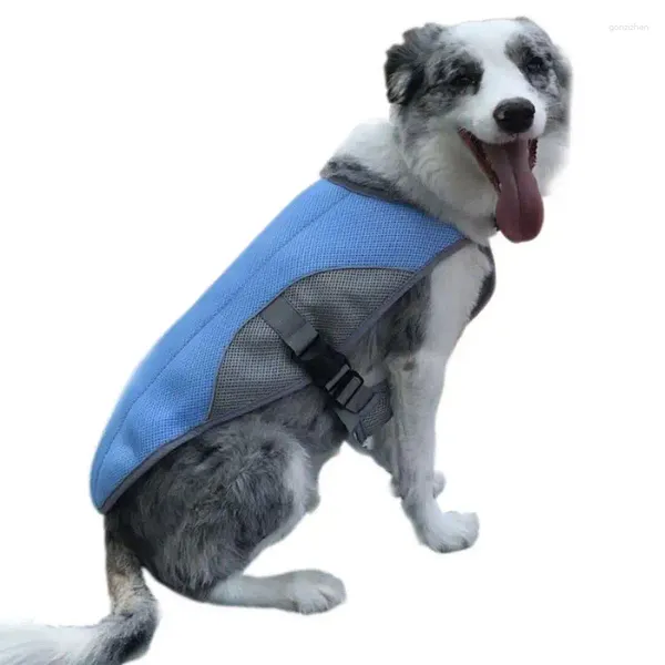 Abbigliamento per cani Gilet rinfrescante ultra sottile Panno a rete traspirante Abbigliamento per animali domestici per cani di taglia piccola e media T-shirt riflettente per gatti estivi