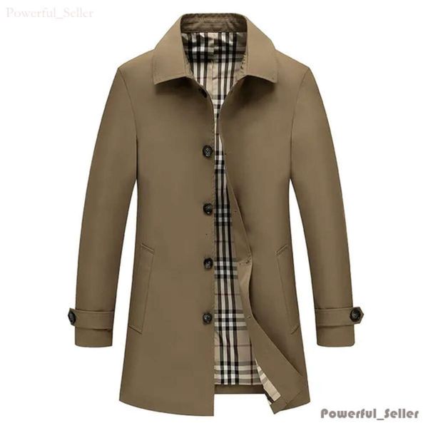 Frühling Herbst Herren Casual Trenchcoat Herren Jacken Mode Windjacke Schlank Rollkragen Trenchcoats Oberbekleidung Mäntel Top Qualität Cargidan Kleidung M-4XL 12