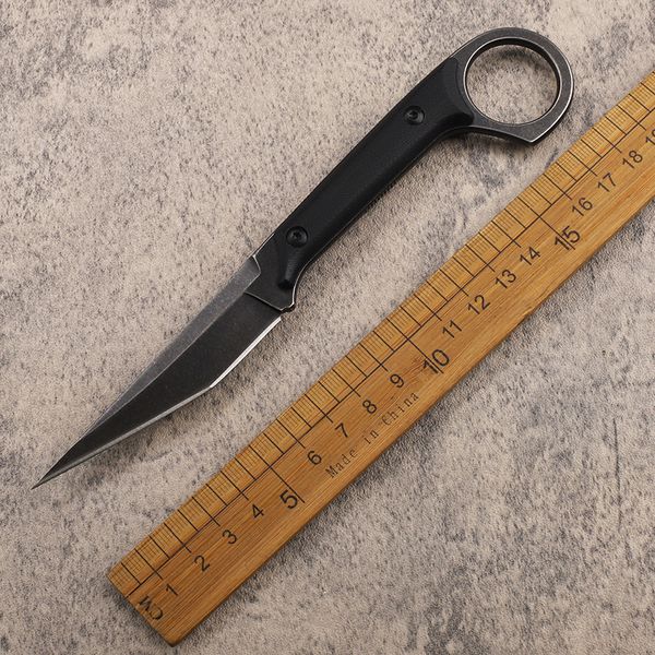 1 Stücke Neue A0226 Outdoor Survival Taktisches Gerade Messer 440C Stone Wash Klinge Full Tang G10 Griff Feststehende Messer mit Kydex Outdoor-werkzeuge