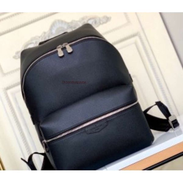 borsa da donna Fiore nero Zaino in vera pelle di buona qualità Zaini in tela Borsa per computer da lavoro ad alta capacità da uomo Borsa da scuola alla moda