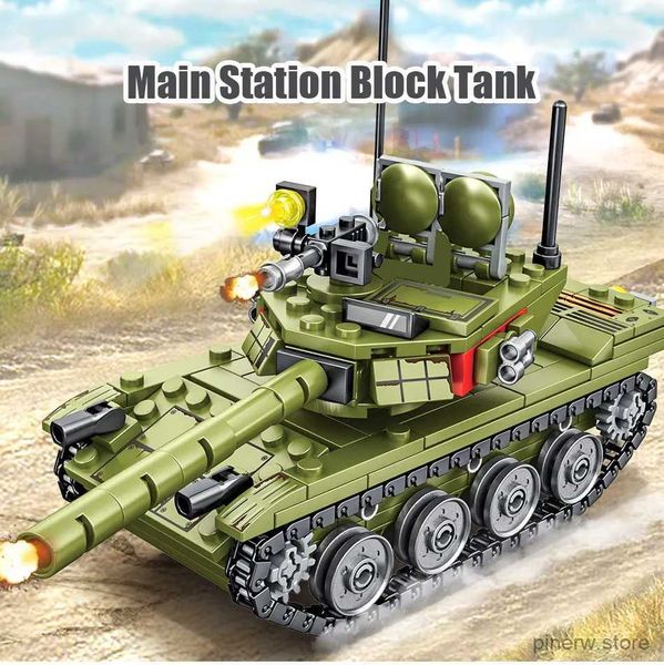 Blocks Neue 336 stücke Military 85 Kampfpanzer Bausteine WW2 Armee Soldat Zahlen Bricks Pädagogisches Spielzeug für Kinder Jungen geschenk