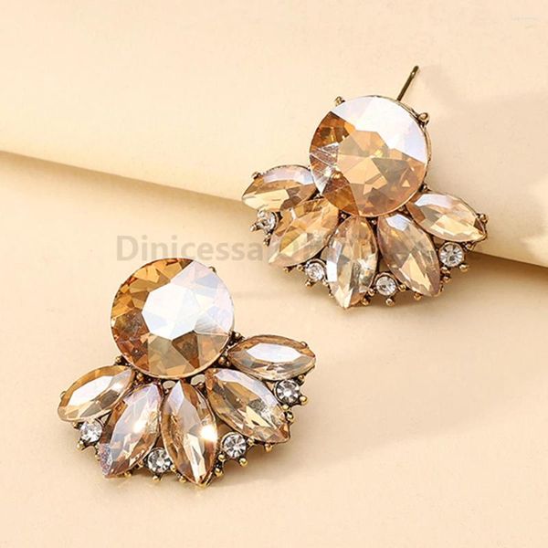 Ohrstecker Vintage kreatives Design geometrisch koreanische Mode für Frauen Luxus Charm Ohrschmuck trendiger Urlaubsschmuck