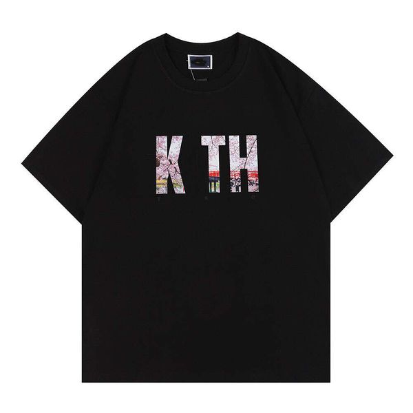 Design Abbigliamento casual alla moda Kith classico T-shirt a maniche corte in cotone Sakura, punto di riferimento della moda di nicchia