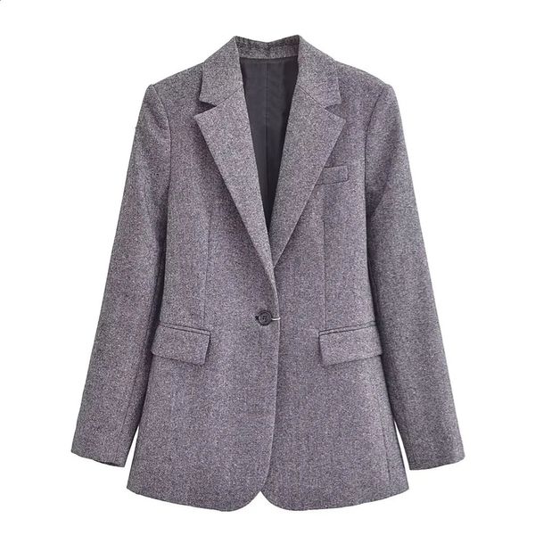 Taop Za Prodotto per l'inizio della primavera Cappotto da abito a maniche lunghe misto casual moda casual versatile 240127