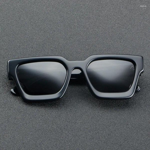 Солнцезащитные очки Поляризованные унисекс Квадратные винтажные солнцезащитные очки по индивидуальному заказу с линзами по рецепту в стиле ретро