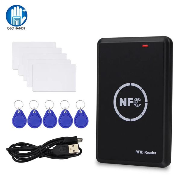 Duplicador de copiadora rfid, chave 125khz, leitor de cartão inteligente nfc, gravador 1356mhz, programador criptografado, usb uid t5577 em4305, etiquetas de cartões 240123