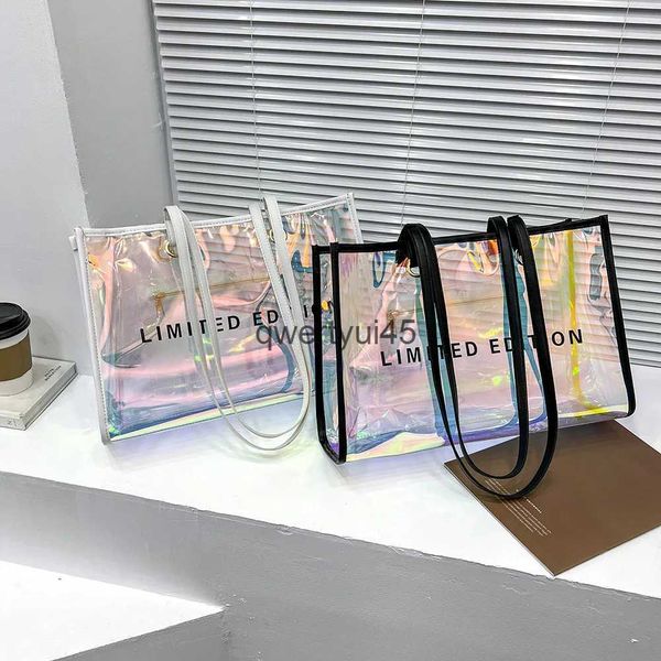 Umhängetaschen Niedlich olo Transparent Für Frauen Laser Klar andbags olograpic PVC Candy Beac Wasserdichte Soulder Jelly Femme BolsoH24219