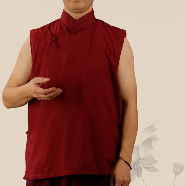 Этническая одежда, одежда монаха, костюм тибетского буддизма, ламаизм, тантрическое наследие, летний жилет без рукавов, дышащий 2024