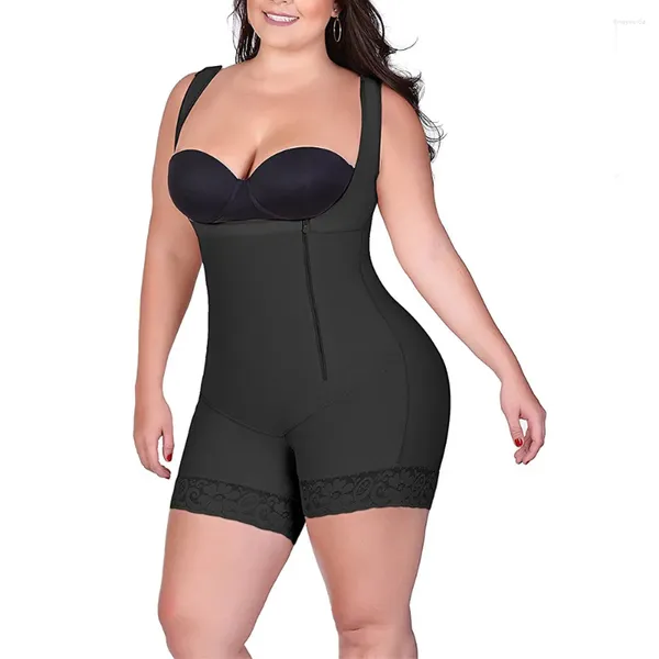 Intimo elasticizzato e contenitivo da donna Vita Trainer Donna Sexy Pizzo Senza soluzione di continuità Addome Anca Pezzo Girly Corsetto Bretelle elastiche traspiranti ultrasottili