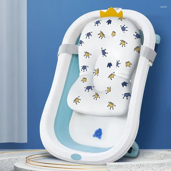 Tappetini da bagno Cuscino di supporto per sedile Cuscino per sedia da bagno pieghevole Cuscino per bambino antiscivolo Morbido e confortevole per il corpo