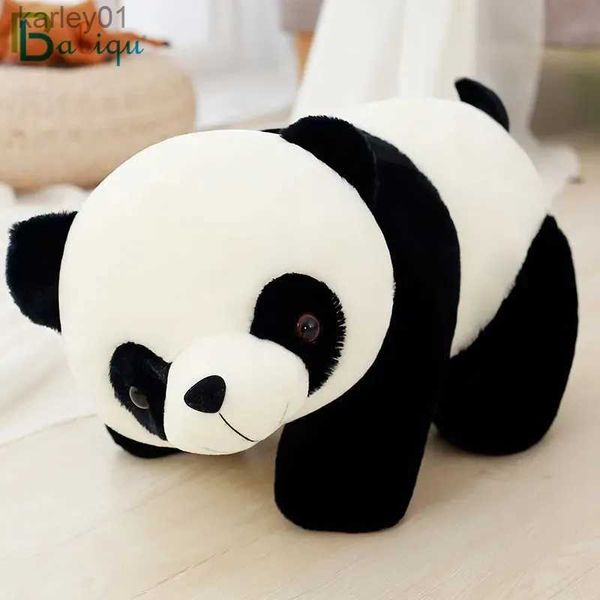 Gefüllte Plüschtiere 20 cm süße Baby große Riesenpanda Bär Tier Puppe Spielzeug Kissen Cartoon Kaii Puppen Mädchen Liebhaber Geschenke YQ240218