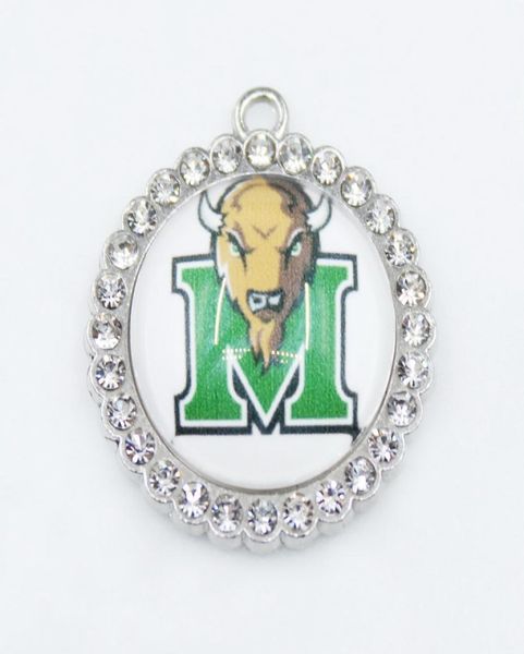 US College Team Thundering Herd ciondola ciondoli sportivi braccialetto fai da te collana pendente gioielli ciondoli appesi5600385