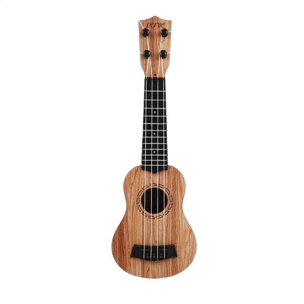 Ukulele gitar çocuk oyuncak ukuleles yeni başlayanlar mini ahşap müzik enstrüman yeni başlayan ahşap eğitim öğrenmek toddler uke string 240131