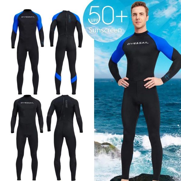 Kadın Mayo Wetsuit Erkekler için Dalış Giysileri Soğuk Düzeltici Güneş Koruyucu Şnorkel Sörf Mayo Sıcak Wetsuits Yüzme Tam Takım