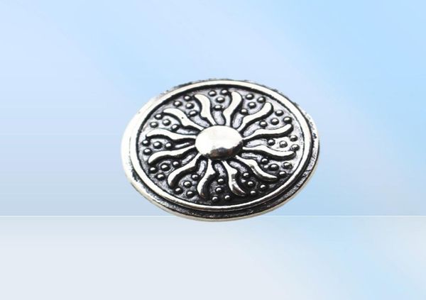 10 Stück Antik-Silber-Sonnen-Druckknopf, 18 mm, zum Selbermachen, Ingwer-Druckknopf-Armband, Armreifen, Charms-Druckknöpfe, Schmuck 1704555